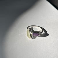 Image 5 of AMETHYST/SEAGLASS RING (U)
