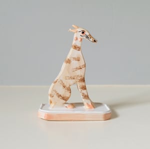 Image of Miniature Whippet Ornament - Brindle 