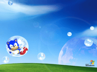 Sonic Windows XP Background Poster