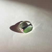 Image 1 of GREEN SEAGLASS RING (P)