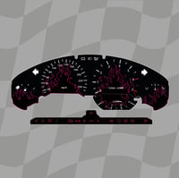 BMW e36 flames cluster