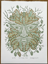 Image 1 of ‘The Green Man’ (Colour variant). Very limited edition of 7 with copper detail