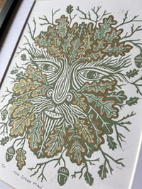 Image 4 of ‘The Green Man’ (Colour variant). Very limited edition of 7 with copper detail