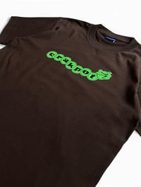 Image 2 of WORM LOGO TEE (BROWN)