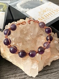Image 2 of Mystic Amethyst Copper Wrap Bracelet