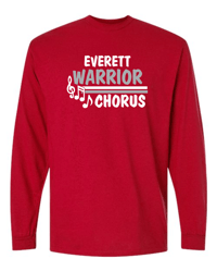 Image 1 of Everett Music Department Long Sleeve Design 1