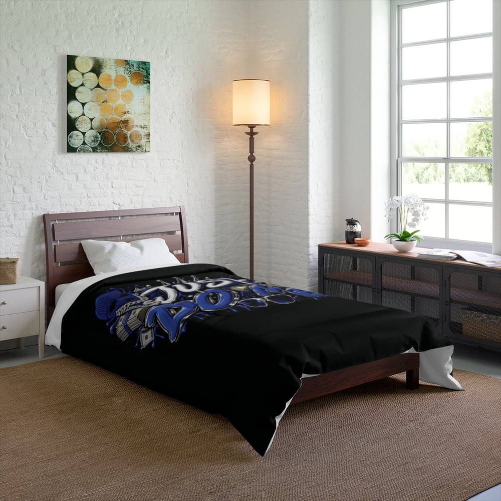 Image of Just Do Me Comforter — Bold Urban Graphic Bedding