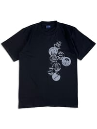 Image 1 of PIN BUTTONS TEE (BLACK)