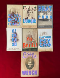 Image 2 of Drama Queen hand painted cabinet card