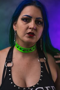 Image 5 of Neon Green and Studded Choker