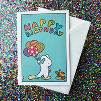 Image 1 of Birthday Besties Bunny Card