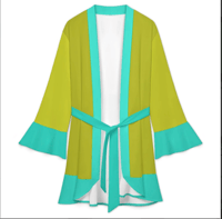 Image 3 of LEMONDROP RUFFLE KIMONO 