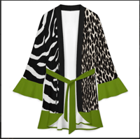 Image 3 of THE AMAZON RUFFLE KIMONO
