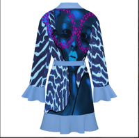 Image 1 of BLUE RASBERRY RUFFLE KIMONO