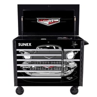 Image 2 of SQUINDO SUNEX – ’57 CHEVY - JUIC’D BOX 50"  7 DRAWER PREMIUM POWERED CART 