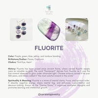 Image 10 of Fluorite Donut Cluster Necklace 