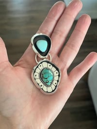Image 3 of Two Stone Pendant Necklace