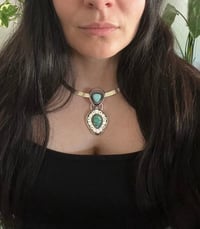Image 5 of Two Stone Pendant Necklace