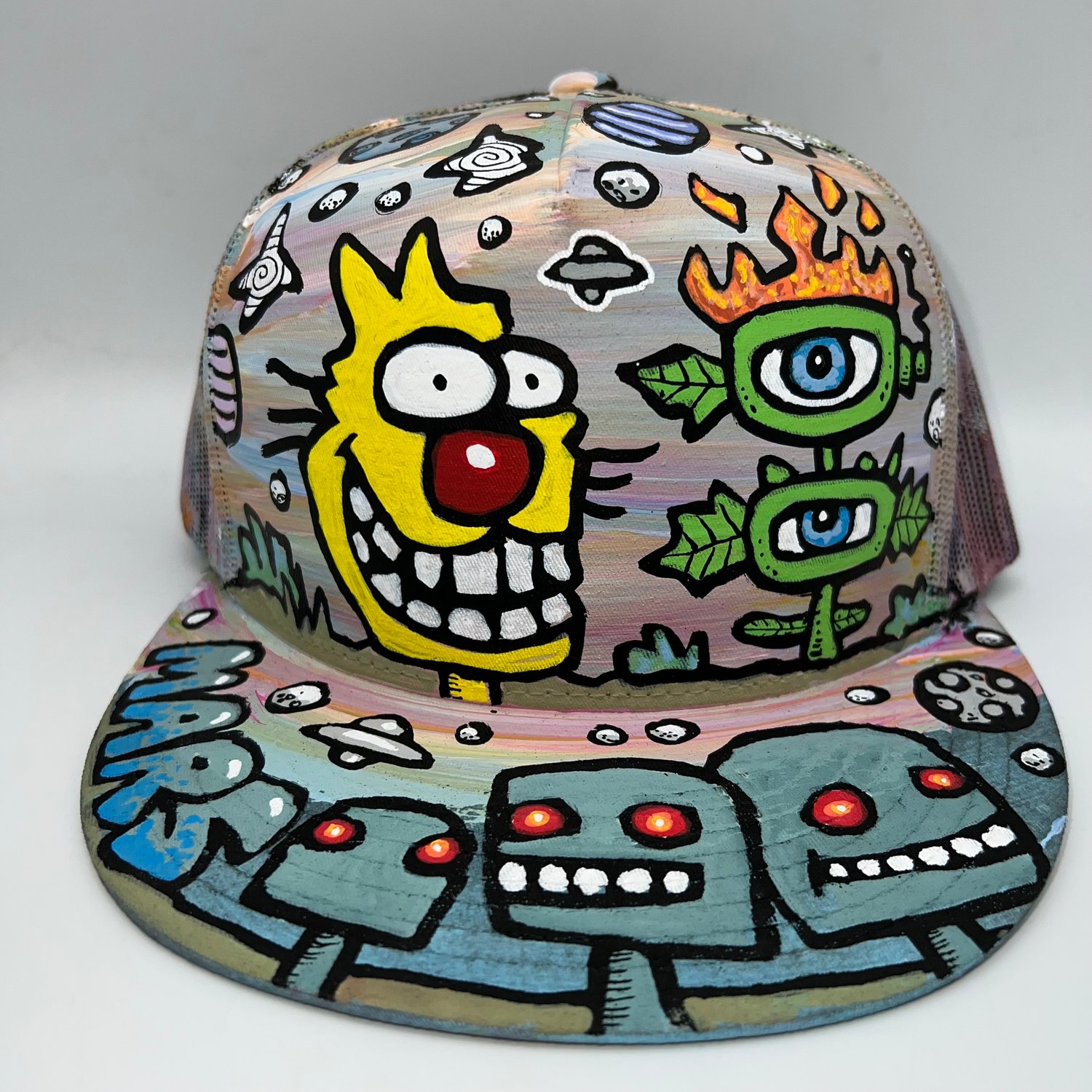 Hand Painted hat 398