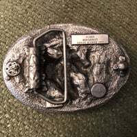 Image 2 of 1983 Pharaohs horses belt buckle 