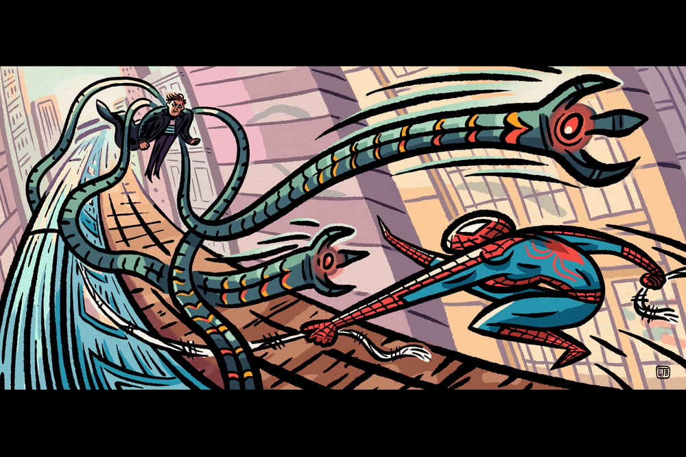 Image of Spidey Catches A Train