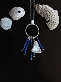 Image 1 of A Talisman of the Sea Silver Bead Necklace