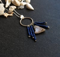 Image 2 of A Talisman of the Sea Silver Bead Necklace