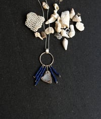 Image 3 of A Talisman of the Sea Silver Bead Necklace