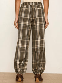 Image 4 of Balloon Pant in Linden Plaid