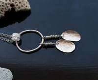 Image 2 of Drops of the Sea Silver Bead Necklace