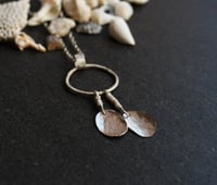 Image 3 of Drops of the Sea Silver Bead Necklace