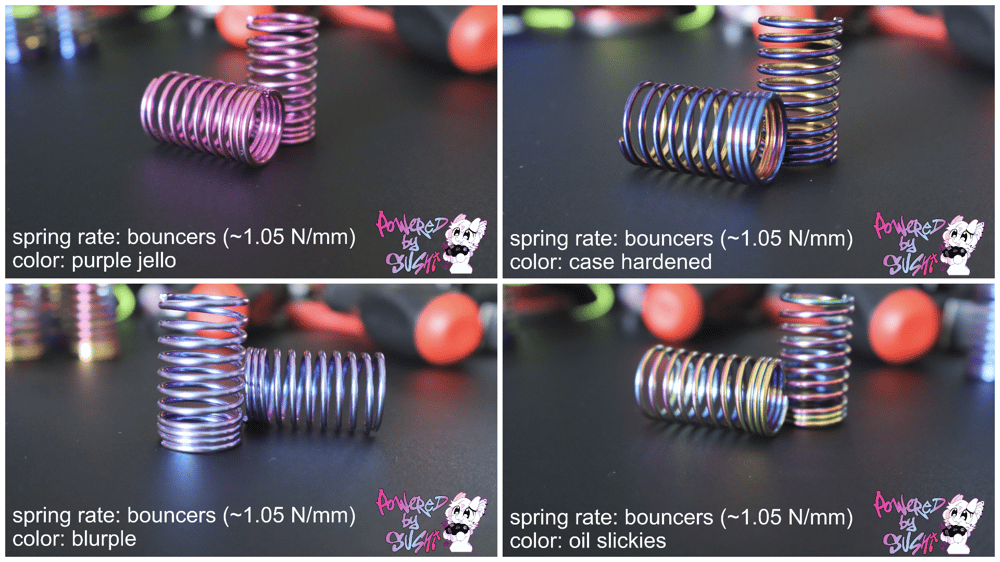 Image of [P2 - BOUNCY PROGRESSIVE] Prototype Titanium Drift Spring (27mm)