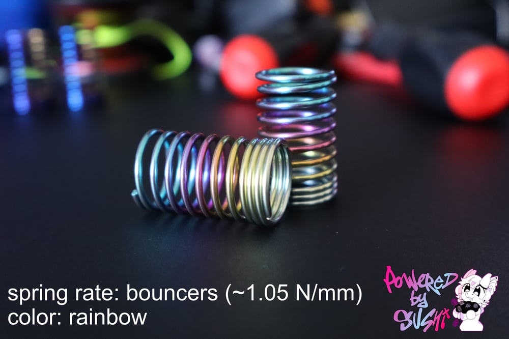 Image of [P2 - BOUNCY PROGRESSIVE] Prototype Titanium Drift Spring (27mm)
