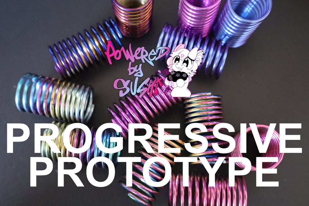 Image of [P3 - SOFT PROGRESSIVE] Prototype Titanium Drift Spring (27mm)
