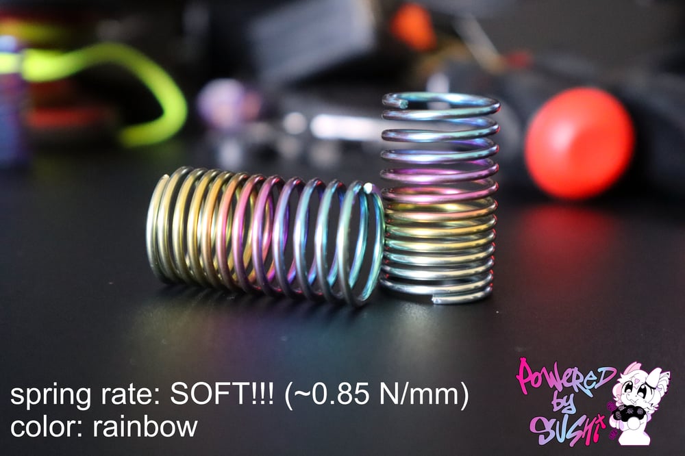 Image of [P3 - SOFT PROGRESSIVE] Prototype Titanium Drift Spring (27mm)