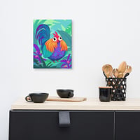 Image 4 of Chubby Jungle Chicken Canvas Print