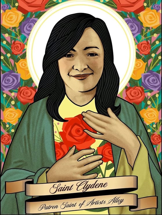 Image of “Saint Clydene” Vinyl Sticker for Charity