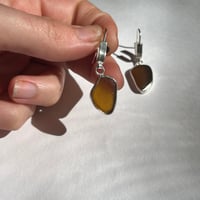 Image 2 of AMBER HALF HOOPS