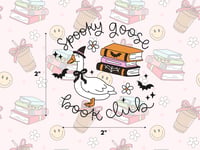 Spooky Goose Book Club Sticker