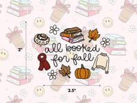 All Booked For Fall Sticker