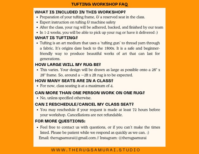 TUFTING WORKSHOP