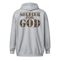 Image 1 of Soldier For God Unisex heavy blend zip hoodie