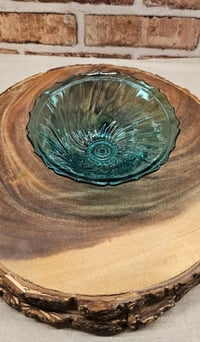 Image 8 of 1930's Jeanette Swirl Ultramarine 3 Toed Candy Dish