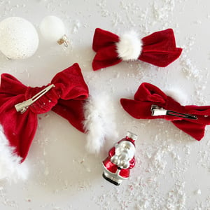 Image of Velvet Santa Bows