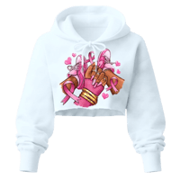 Pink Ribbon Breast Cancer Cropped Hoodie