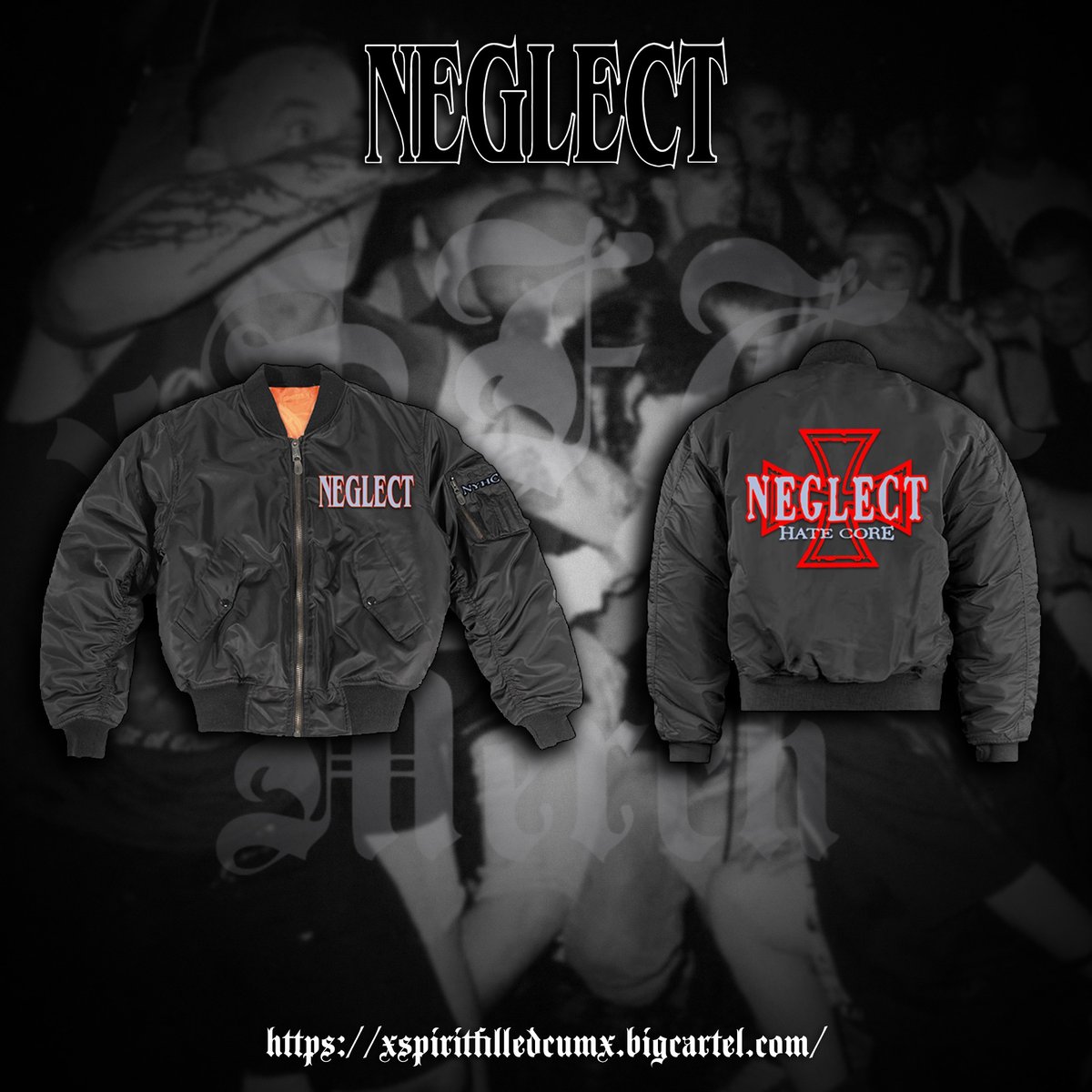 Neglect - Black Bomber Jacket | xSFCx Merch