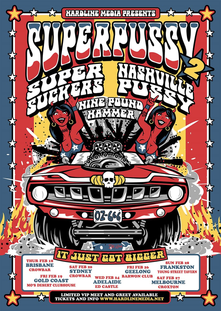 Image of SUPERPUSSY 2 - MELBOURNE - CROXTON - SAT 27 FEB - GA PRE SALE