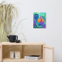 Image 5 of Chubby Jungle Chicken Canvas Print