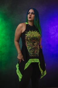 Image 4 of S/M Cattle Decapitation Flowy top