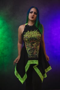 Image 2 of S/M Cattle Decapitation Flowy top
